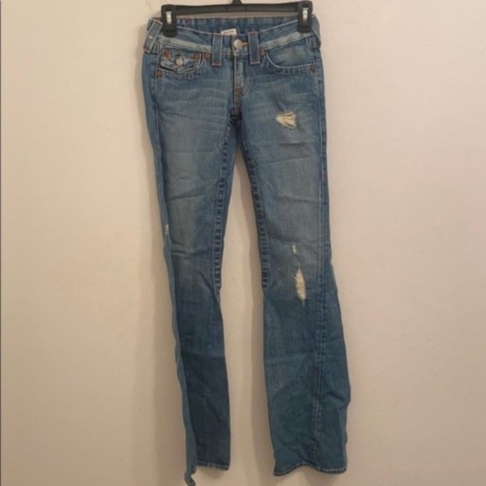 True religion size 24 blue jeans